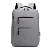 Huitich durable laptop backpack waterproof in gray with multiple zippered compartments and padded straps